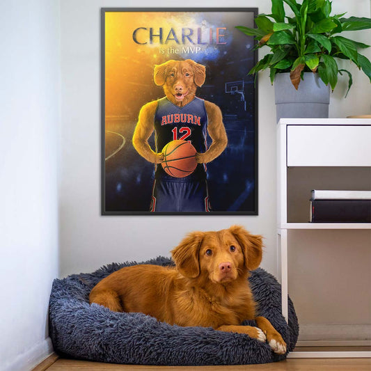 Auburn - Basketball Pet Portrait