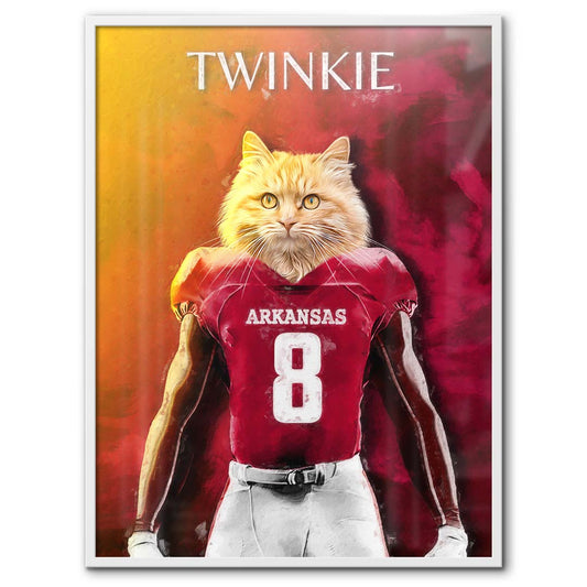 Arkansas - Football Pet Portrait