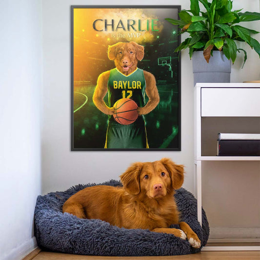 Baylor - Basketball Pet Portrait