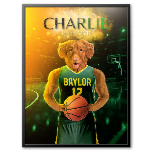 Baylor - Basketball Pet Portrait