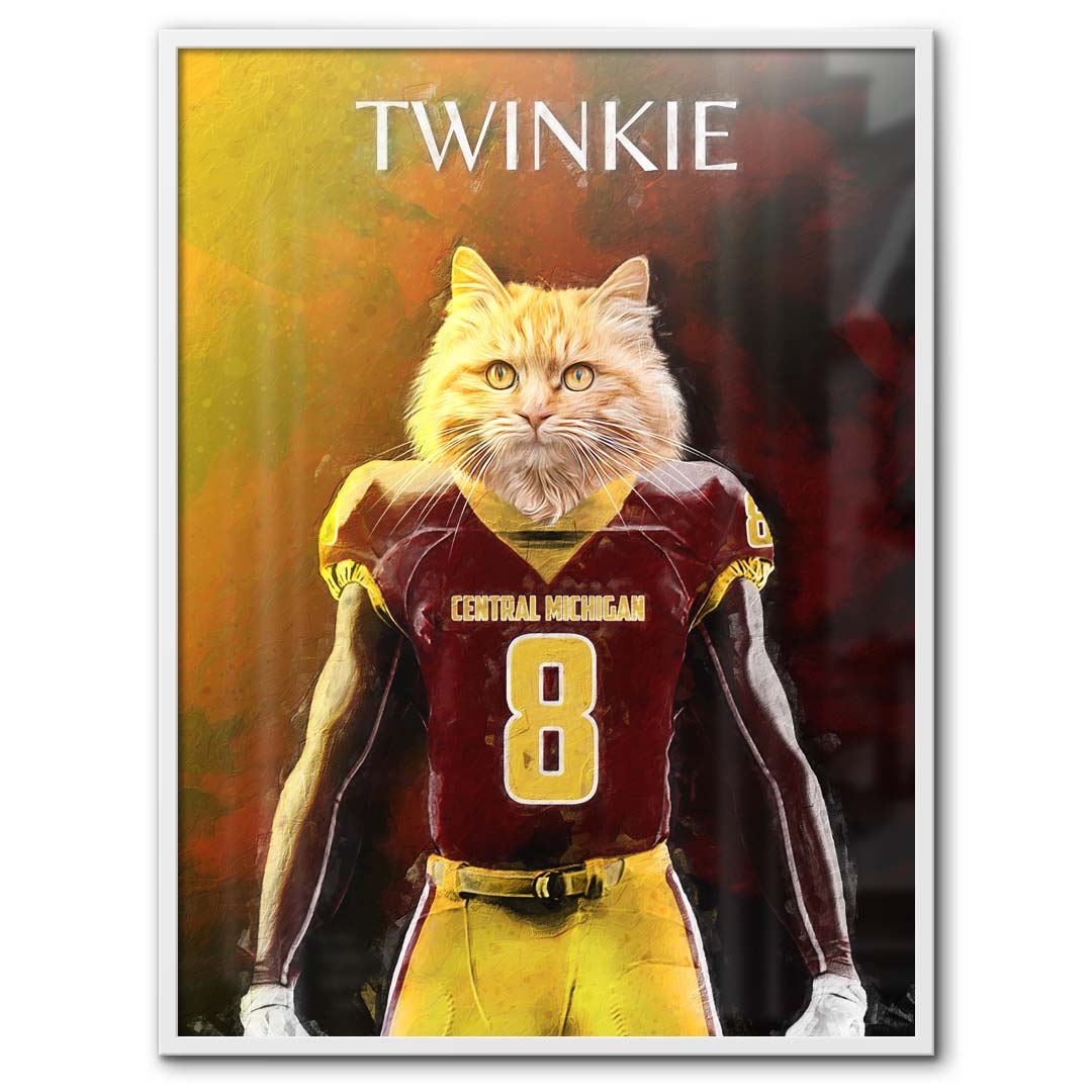 Central Michigan - Football Pet Portrait