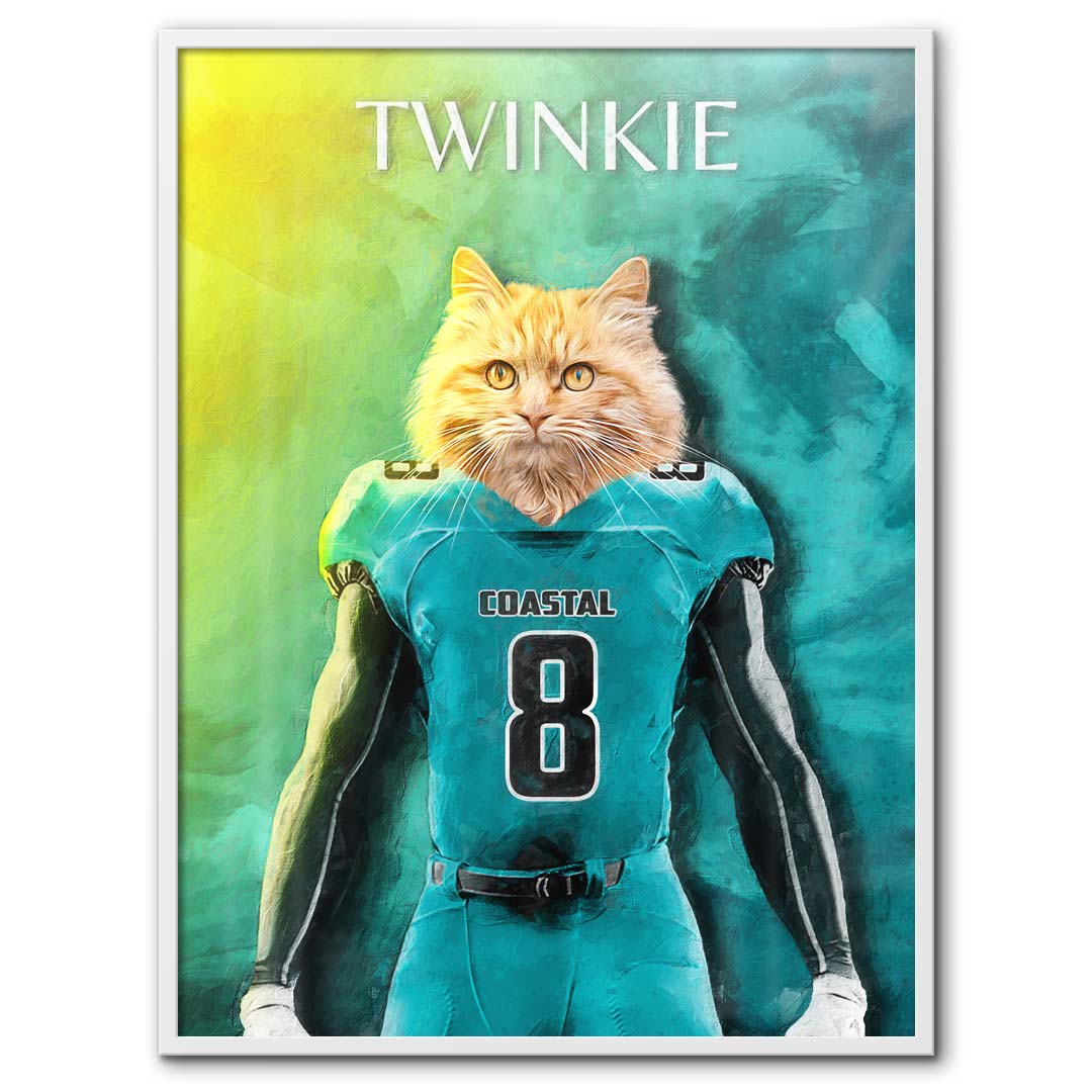 Coastal Carolina - Football Pet Portrait