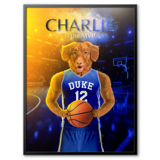 Duke - Basketball Pet Portrait