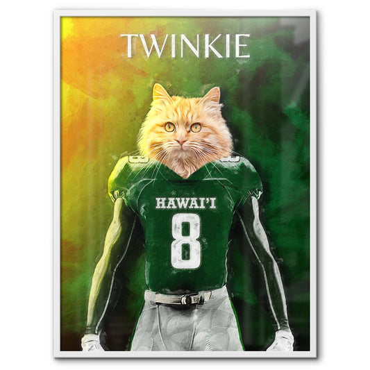 Hawai'i - Football Pet Portrait