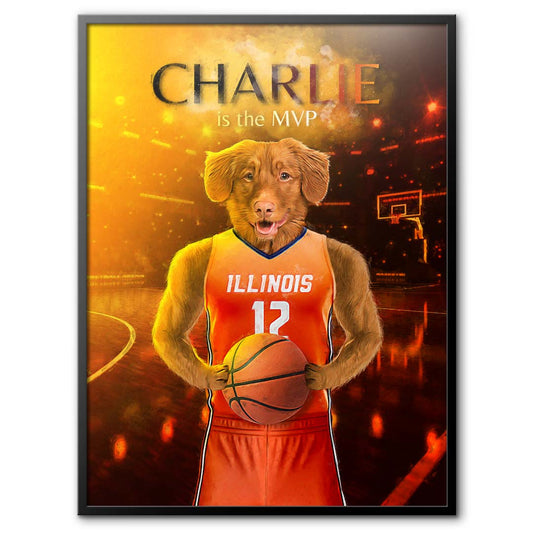 Illinois - Basketball Pet Portrait