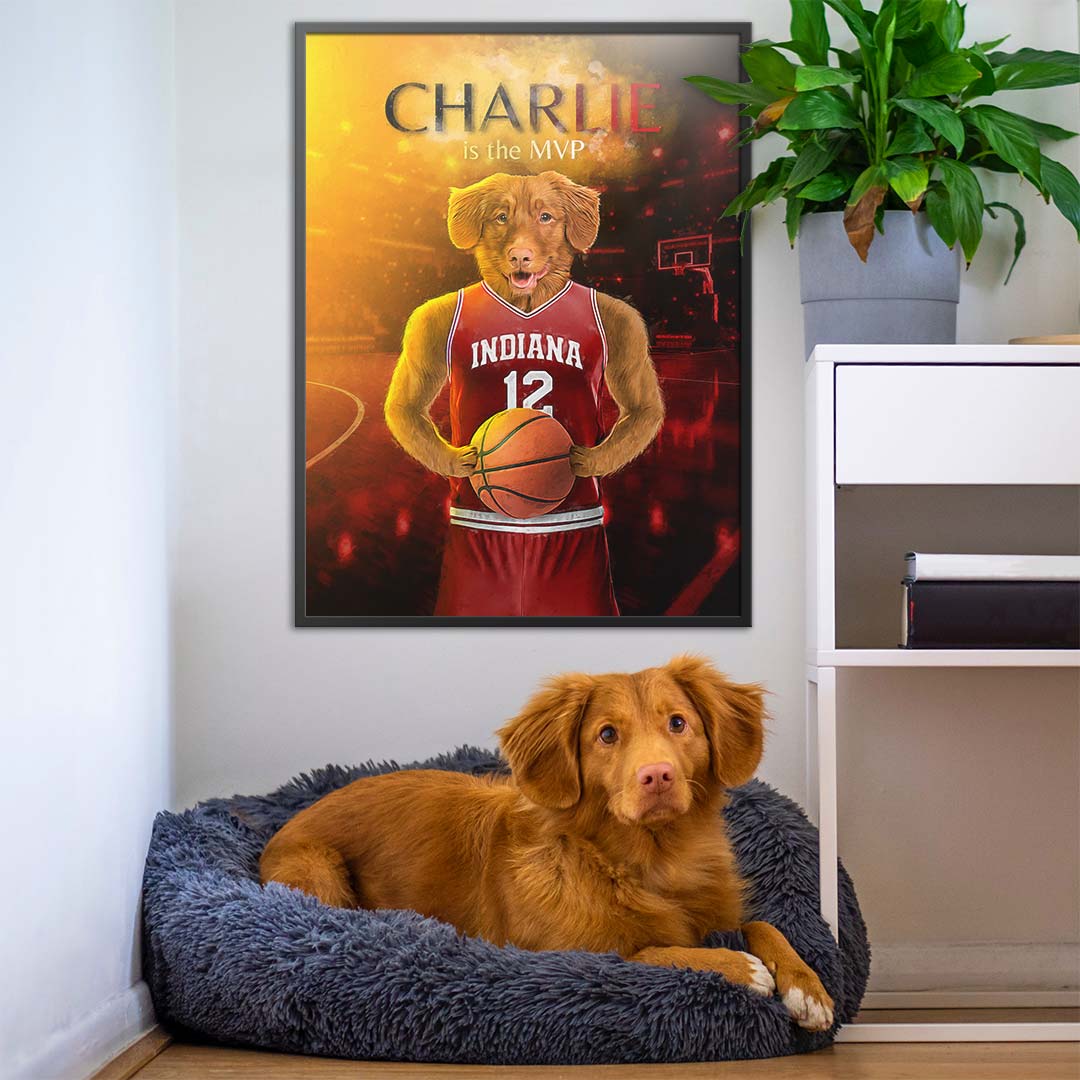 Indiana - Basketball Pet Portrait