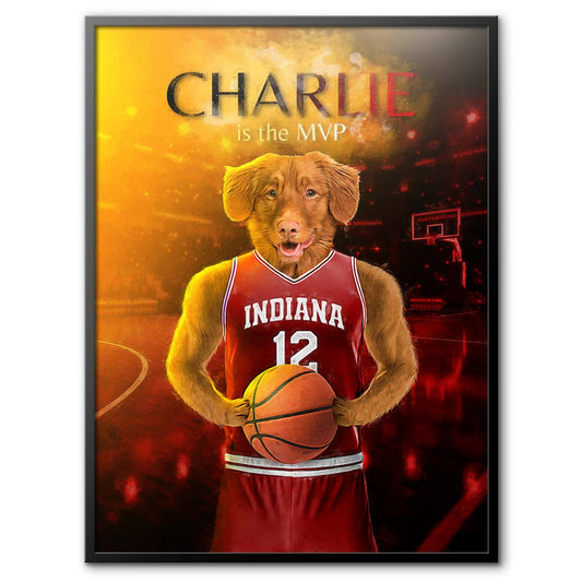 Indiana - Basketball Pet Portrait