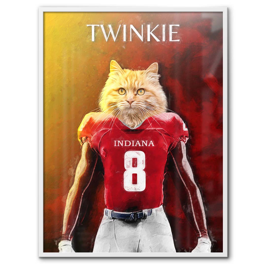 Indiana - Football Pet Portrait