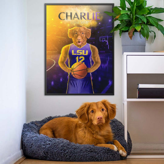 Louisiana State - Basketball Pet Portrait