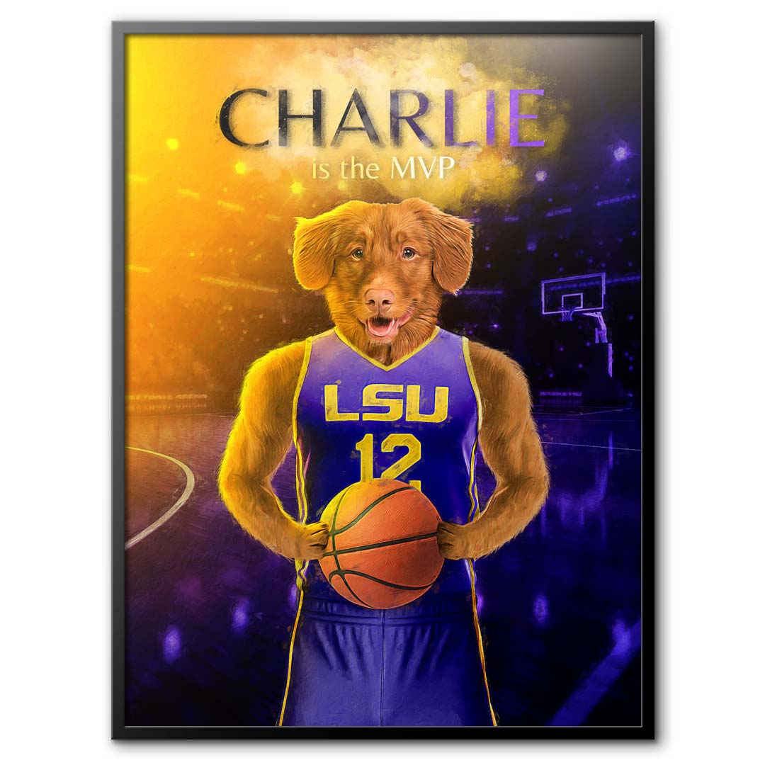 Louisiana State - Basketball Pet Portrait