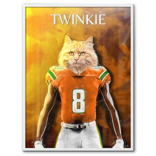 Miami - Football Pet Portrait