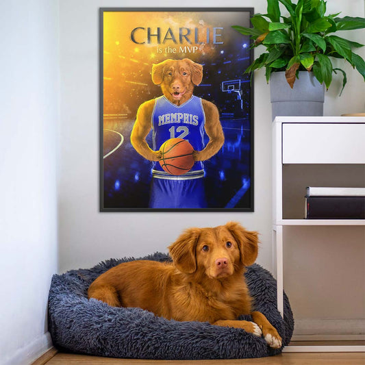 Memphis State - Basketball Pet Portrait