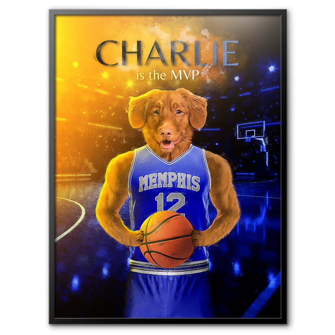 Memphis State - Basketball Pet Portrait