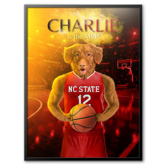 North Carolina State - Basketball Pet Portrait