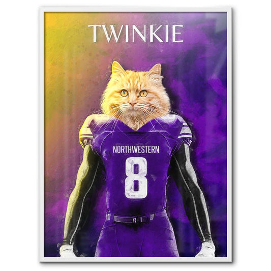 Northwestern - Football Pet Portrait