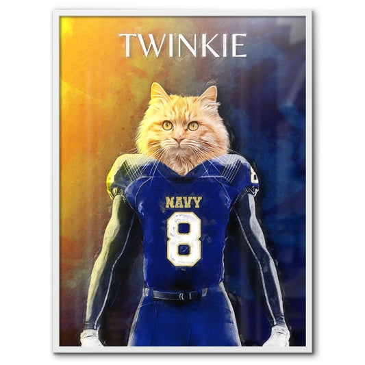 Navy - Football Pet Portrait