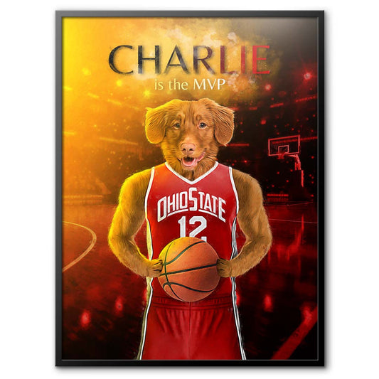 Ohio State - Basketball Pet Portrait