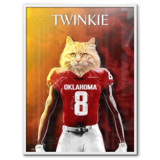 Oklahoma - Football Pet Portrait