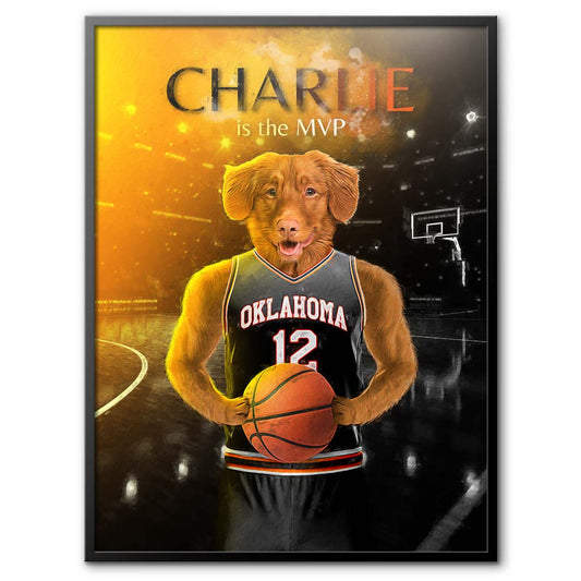 Oklahoma State - Basketball Pet Portrait