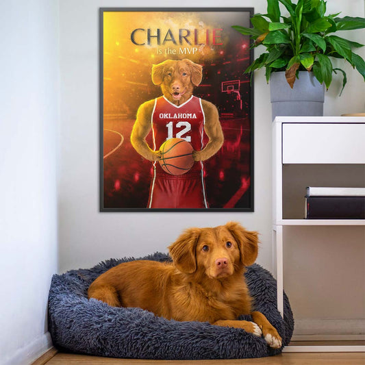 Oklahoma - Basketball Pet Portrait