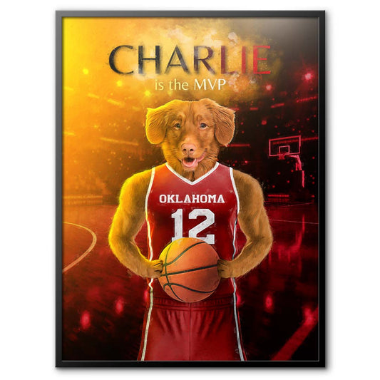 Oklahoma - Basketball Pet Portrait