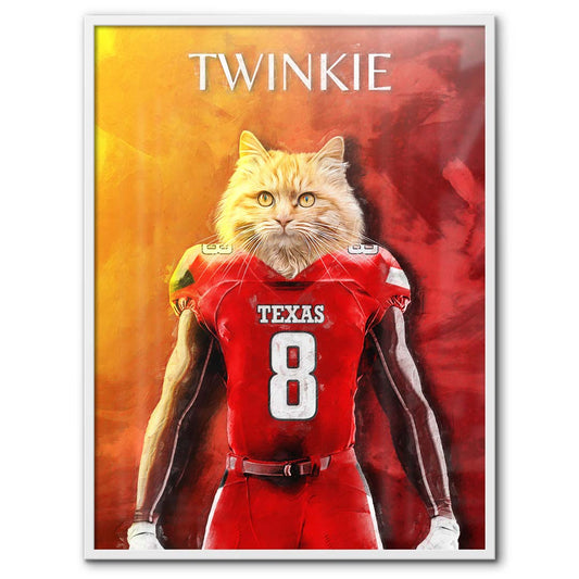 Texas (Tech) - Football Pet Portrait