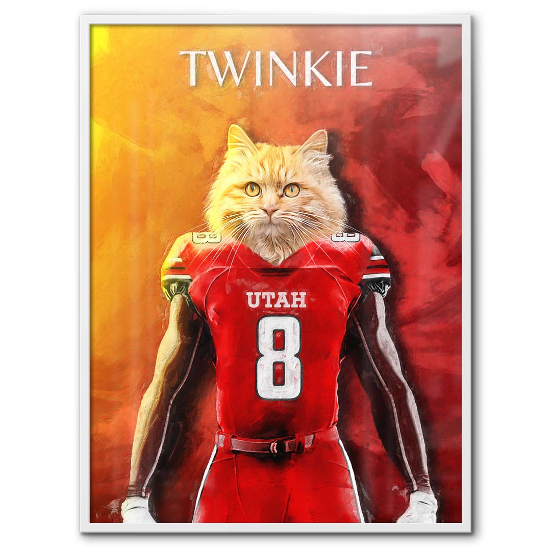 Utah - Football Pet Portrait