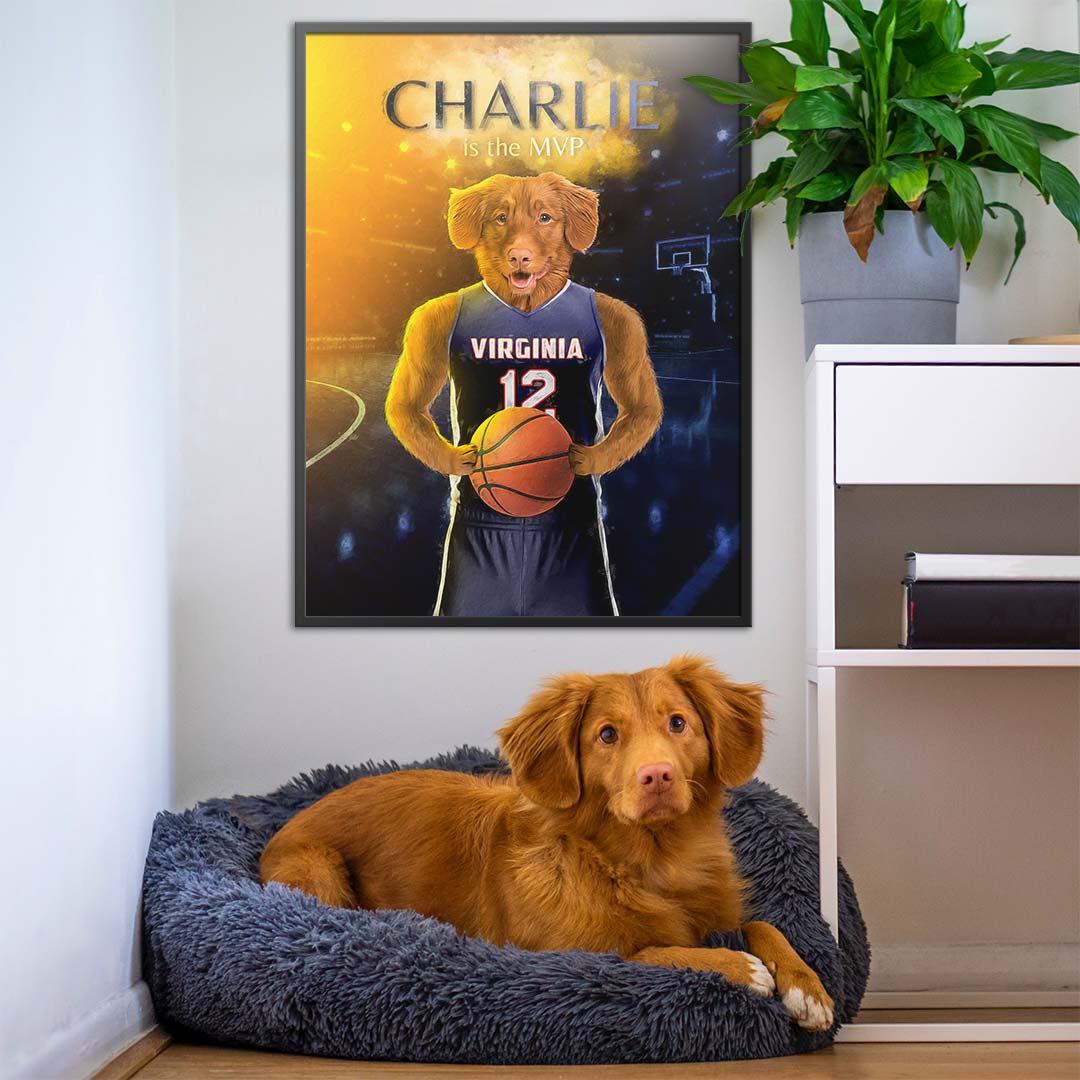 Virginia - Basketball Pet Portrait