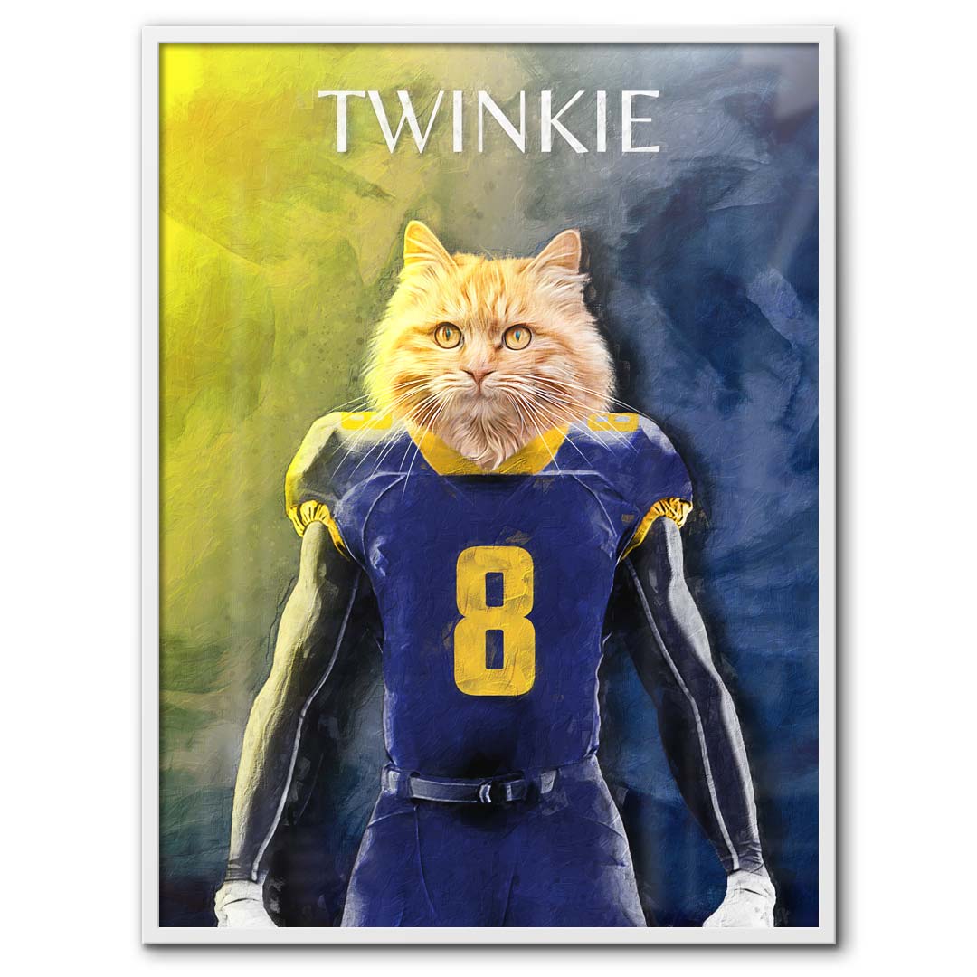 West Virginia - Football Pet Portrait